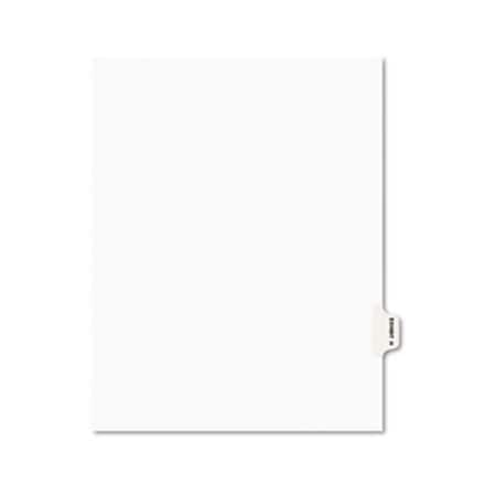 Preprinted Legal Side Tab Dividers- Exhibit H- Letter- White, 25Pk